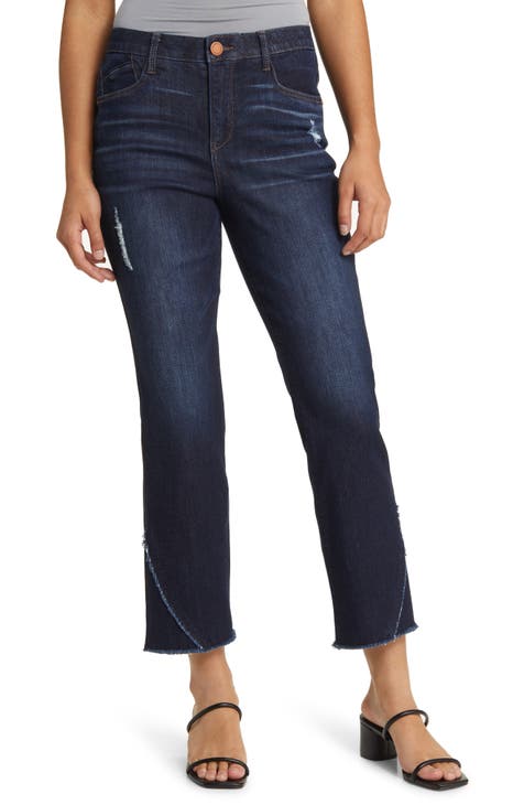 Vaqueros bootcut cortos de cintura alta Ab'Solution