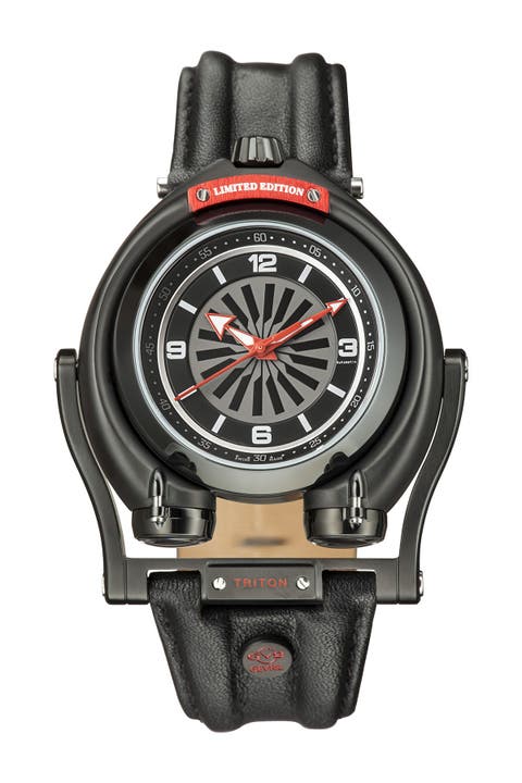 Reloj Triton Edición Limitada Automático Suizo con Correa de Piel, 48mm