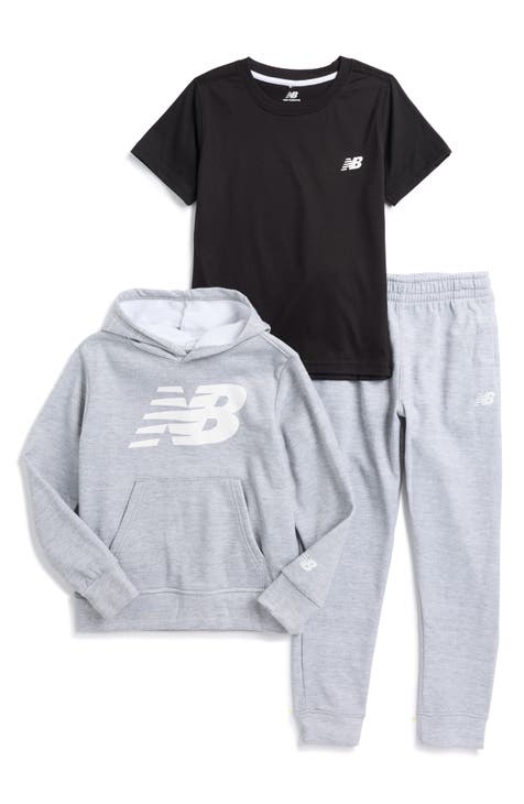 Conjunto de 3 piezas de camiseta, sudadera con capucha y joggers para niños (niño pequeño)