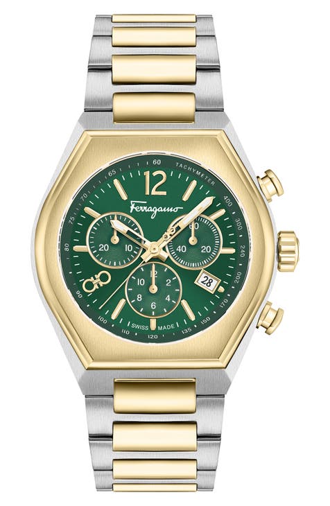 Reloj cronógrafo con pulsera Tonneau, 42 mm