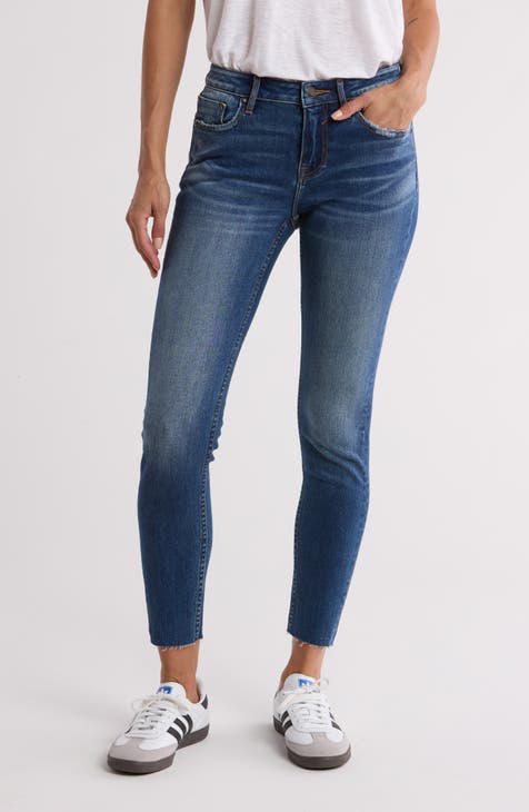 Vaqueros ajustados con bajo sin rematar Marley