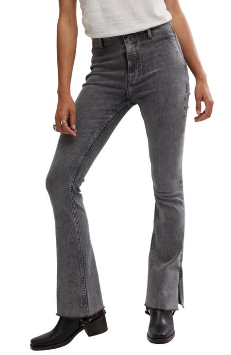 Vaqueros con corte tipo bota y abertura lateral de Level Up