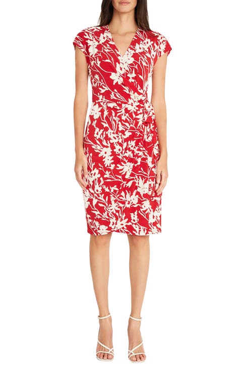 Vestido cruzado de manga corta