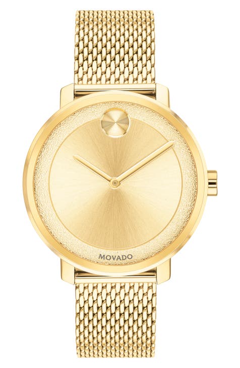 Reloj con pulsera de malla, 34 mm