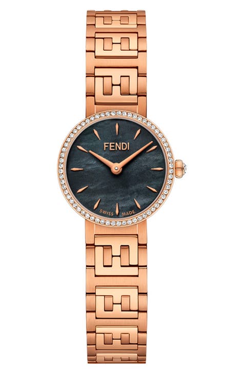 Forever Fendi Reloj Pulsera Diamantes, 19mm
