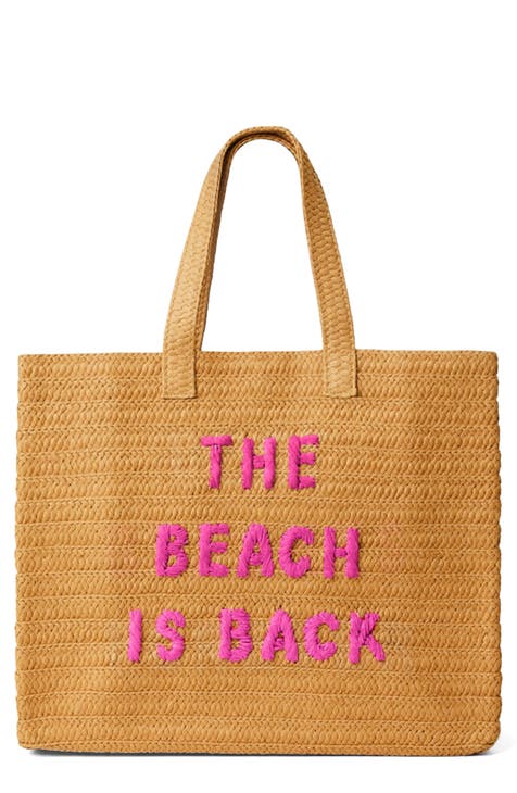 The Beach is Back Tote de paja