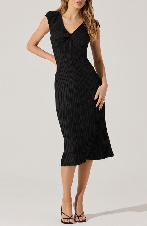 Vestido plisado con mangas japonesas