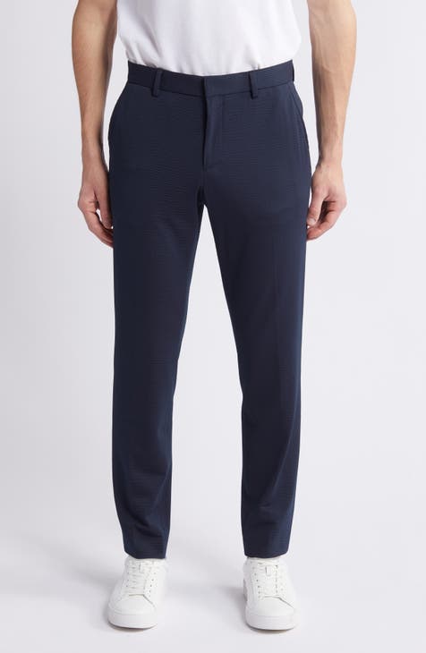 Pantalones de sirsaca elásticos con parte delantera plana Genius