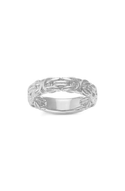 Anillo bizantino de plata de ley