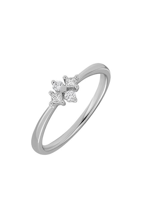Getty Anillo Apilable de Diamantes de Oro Blanco de 18 K - 0,15 ct (Exclusivo Nordstrom)