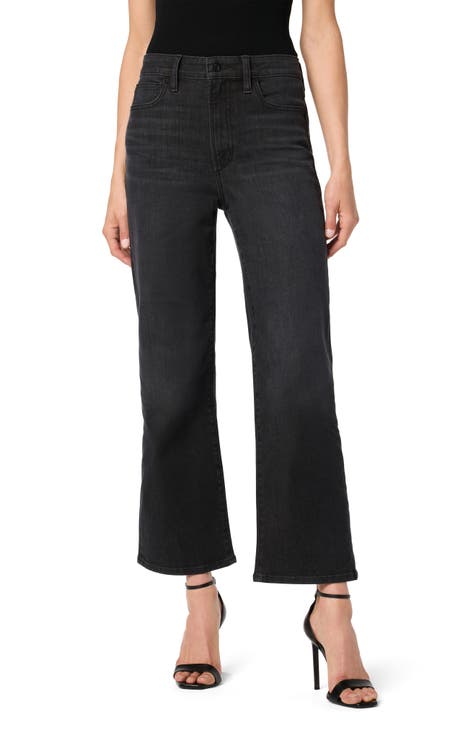 Vaqueros de pierna ancha y tobillo con cintura alta (Kacey)