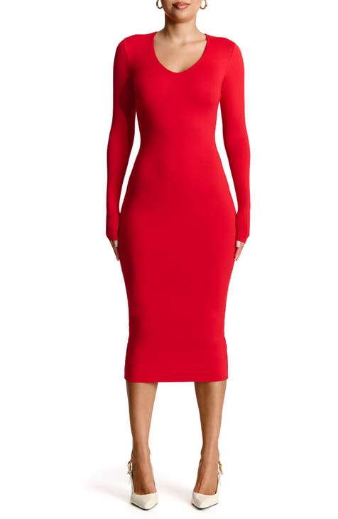 Vestido midi ajustado Care