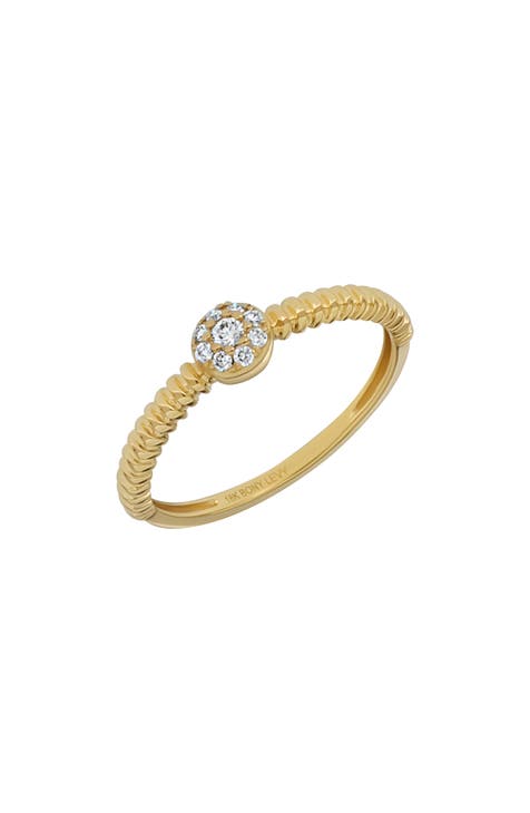 Anillo de Diamantes de Oro de 18K - 0,09ct. (Exclusivo Nordstrom)