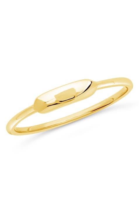 Anillo Slim Band Vermeil Oro 14K