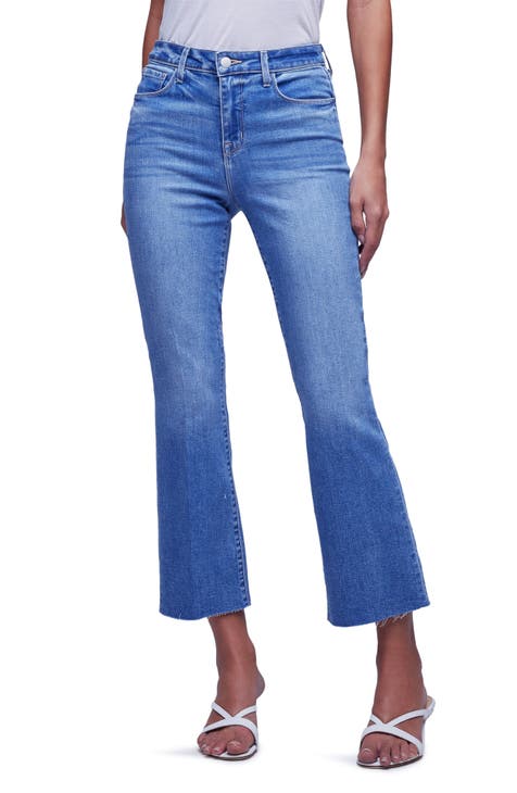 Vaqueros acampanados cortos con dobladillo sin rematar Kendra (Alamo)