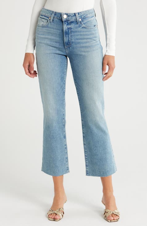 Vaqueros acampanados al tobillo con cintura alta y dobladillo sin rematar Courtney (La Rambla)