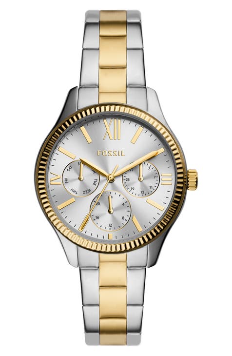 Reloj de pulsera multifunción de cuarzo con tres manecillas, 36 mm