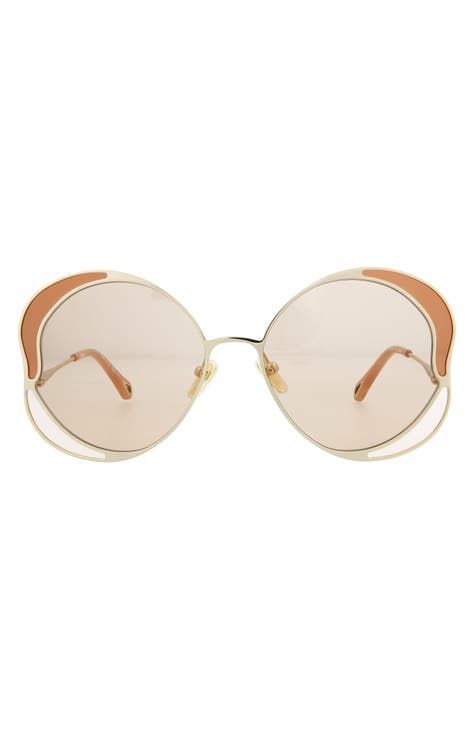 Gafas de sol geométricas de 60 mm