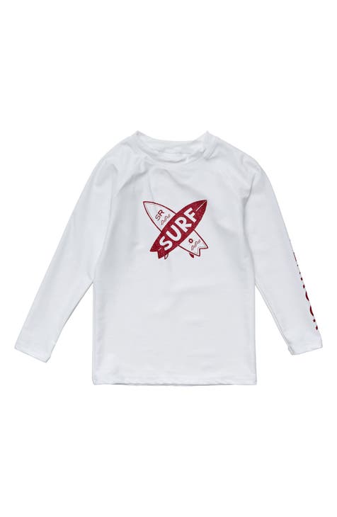 Rashguard de manga larga de surf para niños (niño grande)