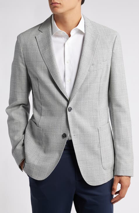 Abrigo deportivo de lana virgen a cuadros Hanry