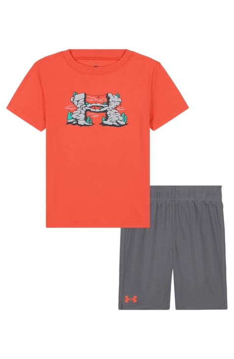 Conjunto de camiseta y pantalones cortos con estampado Rock Scramble para niños (niño pequeño)