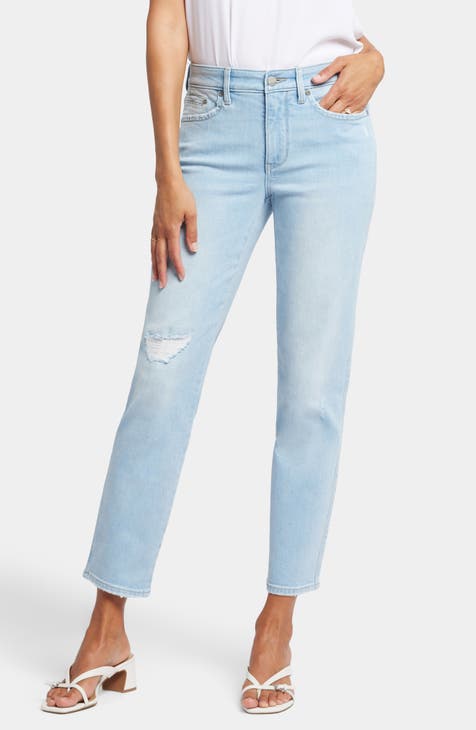 Vaqueros tapered con tobillos y cintura alta Stella