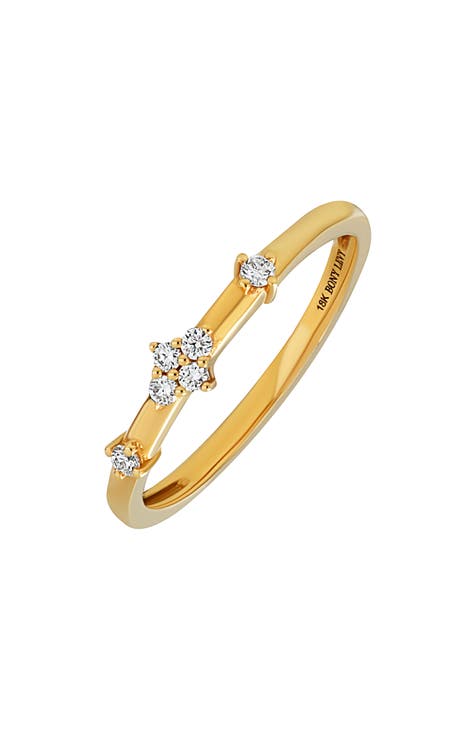 Rita Anillo Apilable de Diamantes de Oro Amarillo de 18 K - 0,10 ct (Exclusivo Nordstrom)