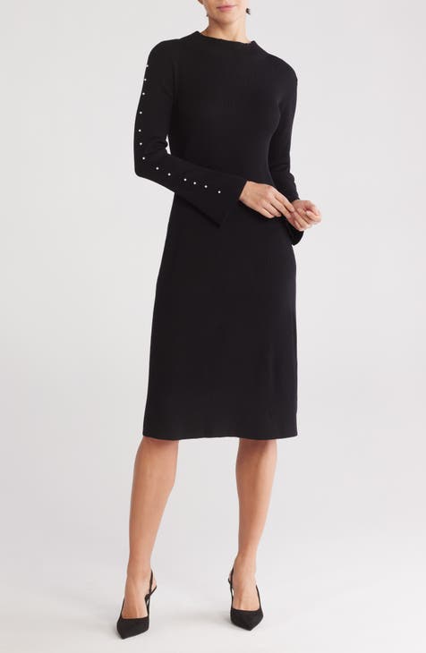 Vestido suéter de canalé