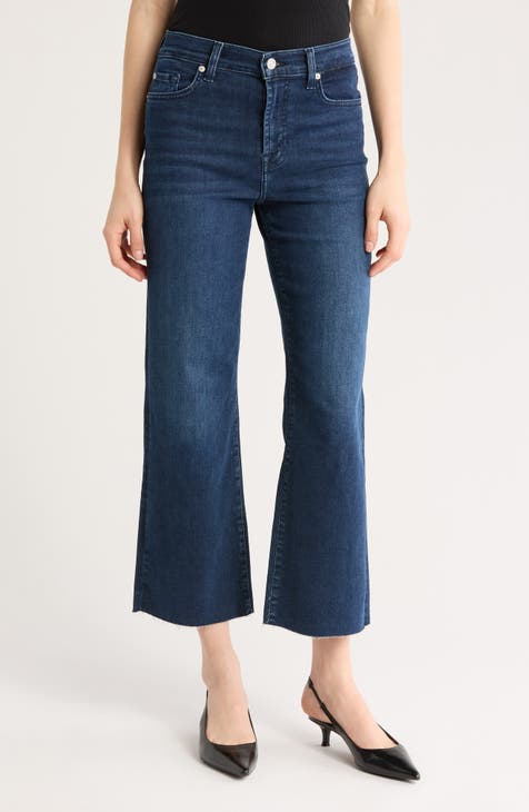 Vaqueros cortos tobilleros con dobladillo sin rematar Alexa