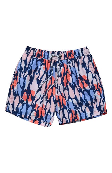 Pantalones cortos Fish Frenzy Volley para niños pequeños (niños pequeños y niños pequeños)
