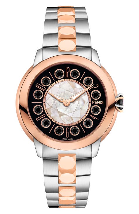 Reloj de pulsera bicolor IShine, 33 mm