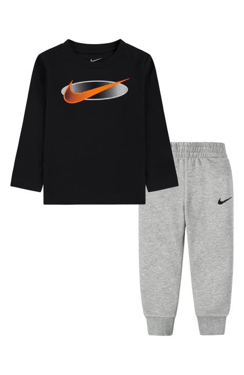 Conjunto de camiseta de manga larga y joggers Swoosh para niños pequeños (niños pequeños y niños pequeños)