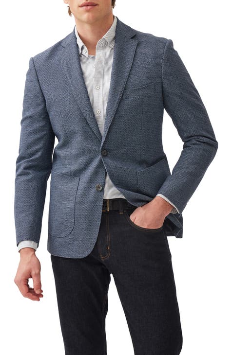 Abrigo deportivo Thornton de lana y algodón texturizado