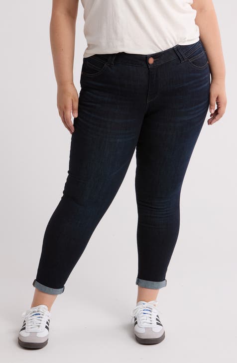 Vaqueros pitillo con puños y tobillos