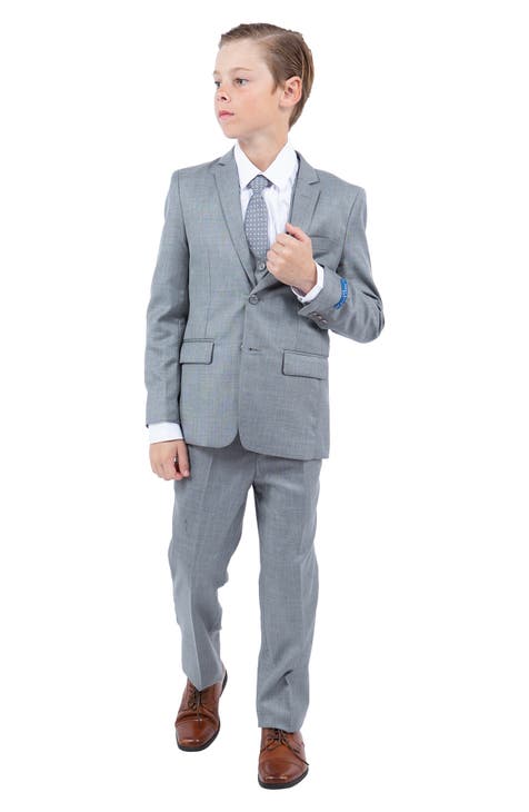 Traje de cinco piezas de piel de tiburón gris tiburón para niños pequeños (niños pequeños y niños pequeños)