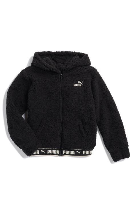 Sudadera con capucha con cremallera y cremallera de piel de oveja falsa Vibe Check Pack para niños (niño grande)