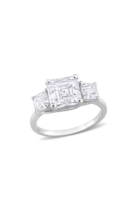 Anillo Octagon Asscher Cut Moissanite