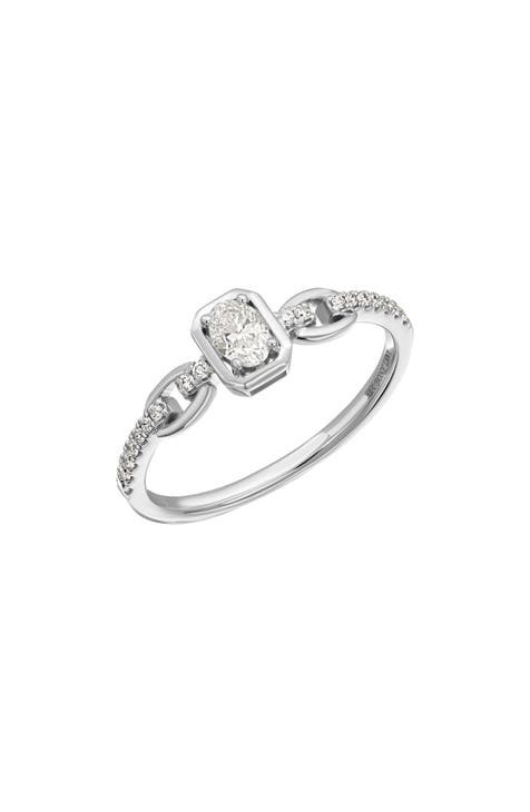 Anillo de eslabones de cadena con diamantes Varda (Exclusivo Nordstrom)