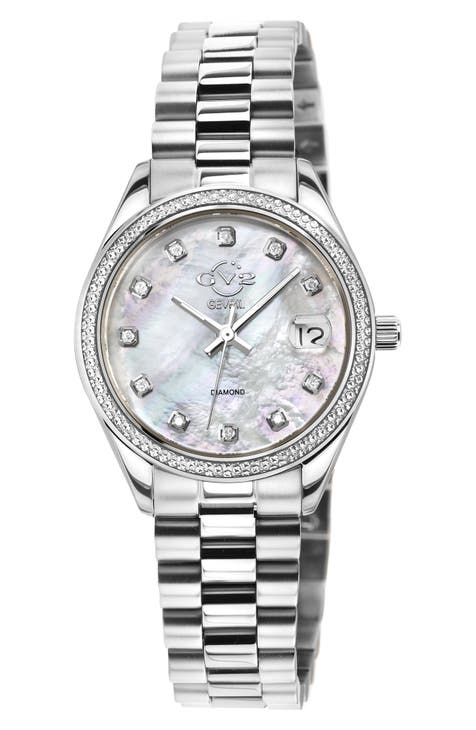 Reloj Pulsera Turin Swiss Diamond Acero Inoxidable, 32mm - 0.15ct.