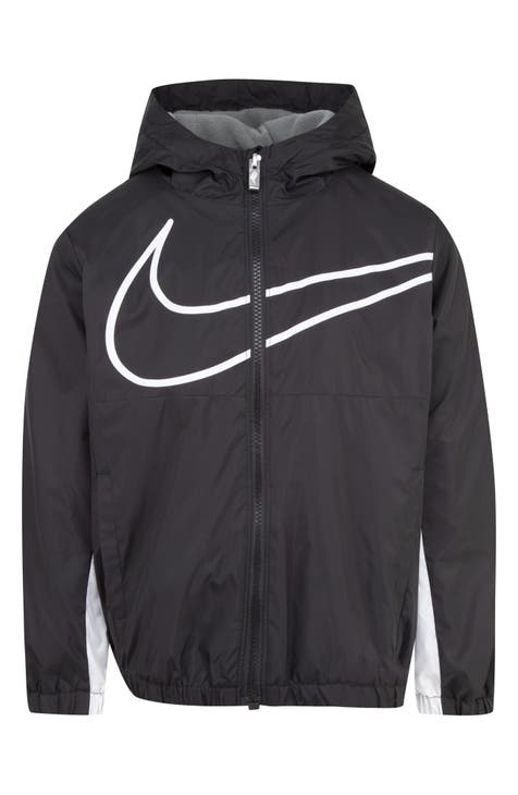 Chaqueta cortavientos Swoosh con forro polar para niño (niño pequeño)