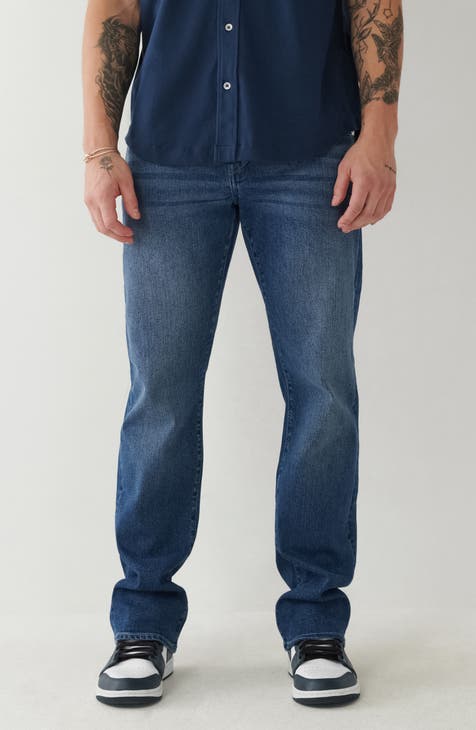 Jeans Ricky de pierna recta (Lavado Roper Oscuro) (Regulares y Grandes)