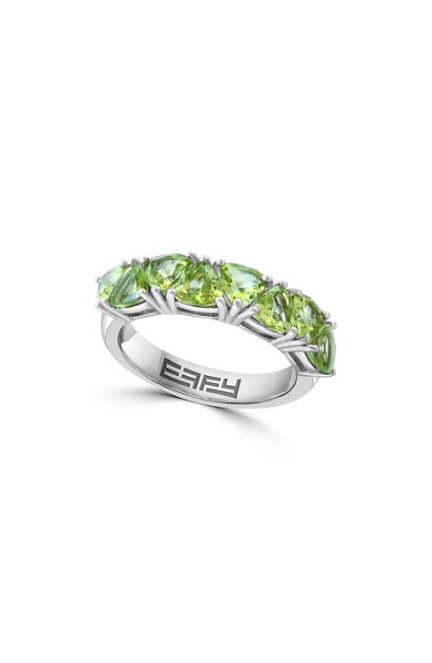 Anillo Peridoto Plata de Ley