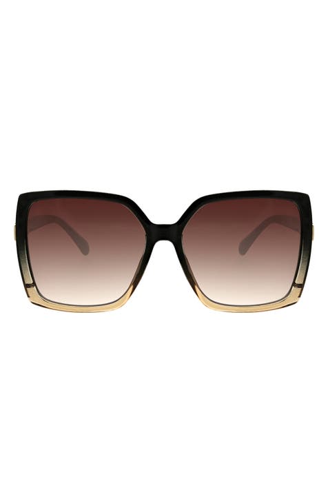 Gafas de sol cuadradas Glam de 60 mm