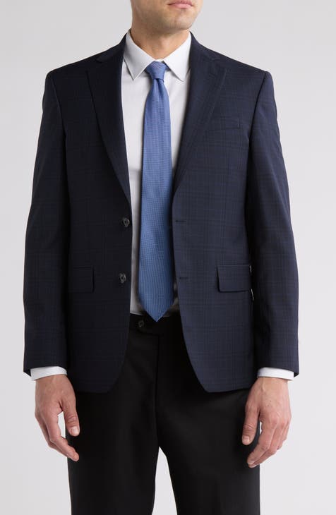 Abrigo deportivo de lana de corte slim Jarrow a cuadros