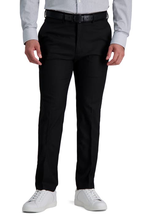 Pantalón de vestir elástico de corte slim Sharkskin