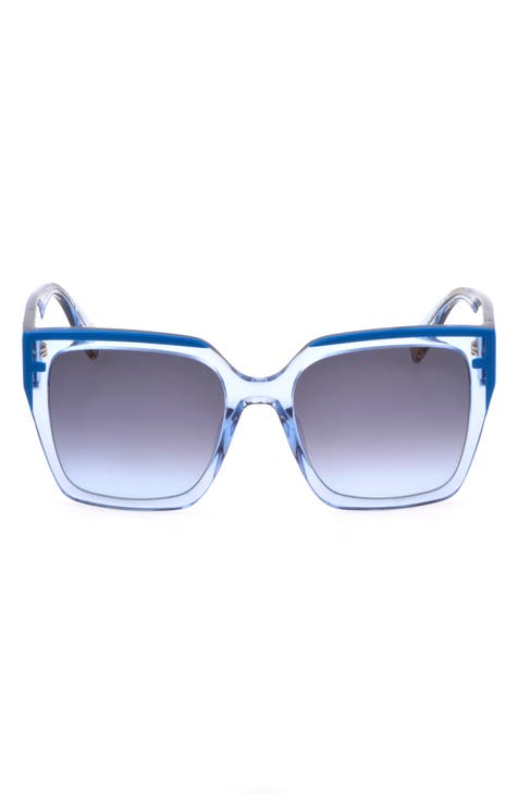 Gafas de sol cuadradas degradadas de 55 mm