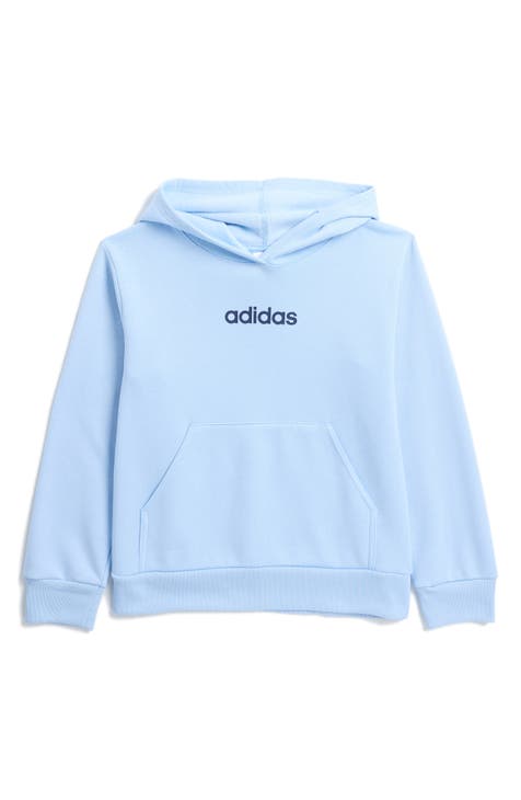 Sudadera con capucha de vellón con logotipo para niños (niño grande)