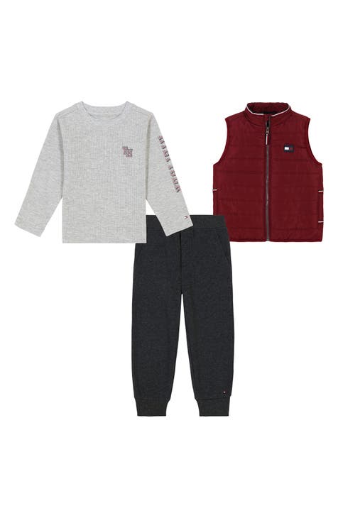 Conjunto de chaleco acolchado de 3 piezas para niños (niño pequeño)