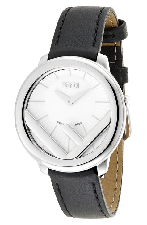 Reloj con correa de piel Run Away, 36 mm