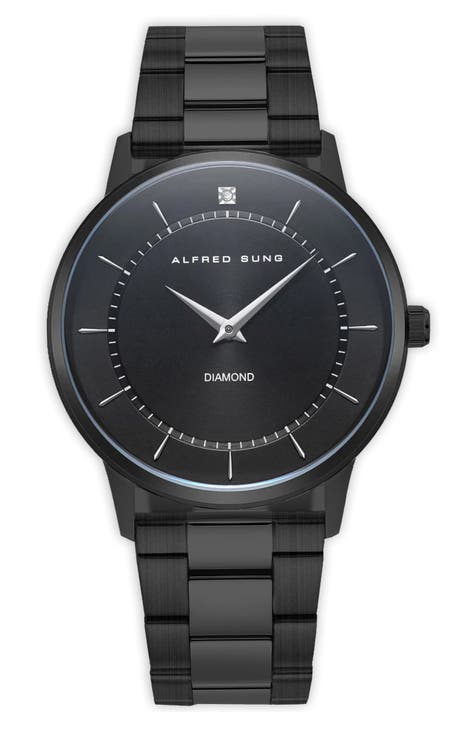 Reloj de pulsera con esfera de diamantes, 42 mm